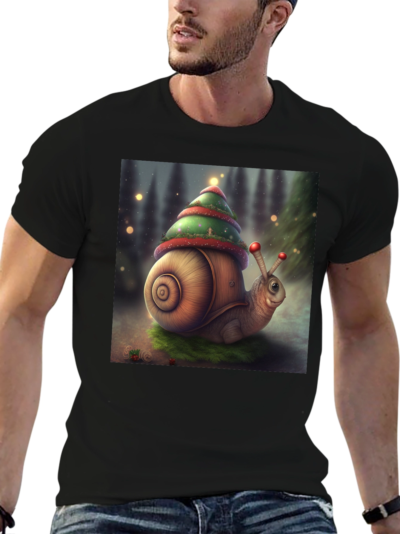Christmas Snail Graphic Tee