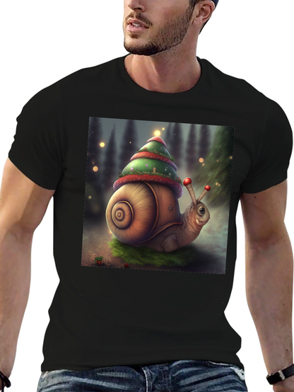 Christmas Snail Graphic Tee