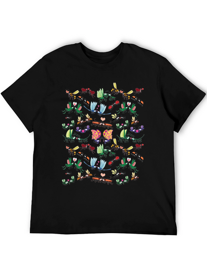 Insect Love Graphic Tee - Black Cotton Blend