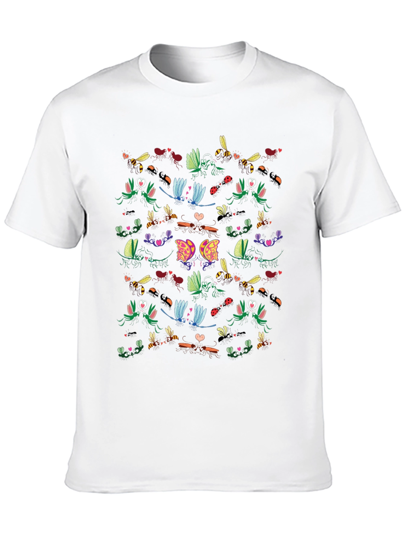 Insect Love Graphic Tee - Black Cotton Blend