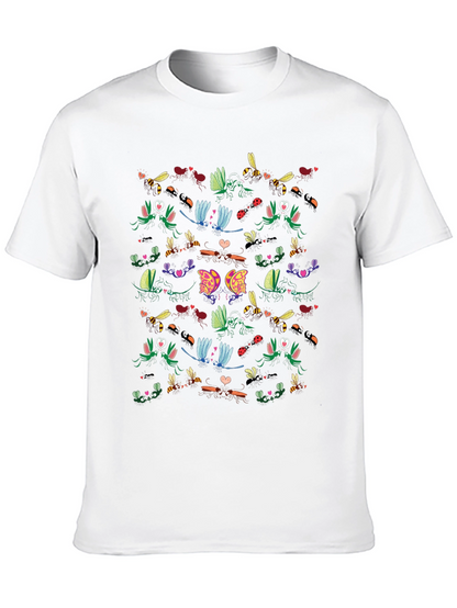 Insect Love Graphic Tee - Black Cotton Blend