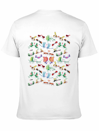 Insect Love Graphic Tee - Black Cotton Blend