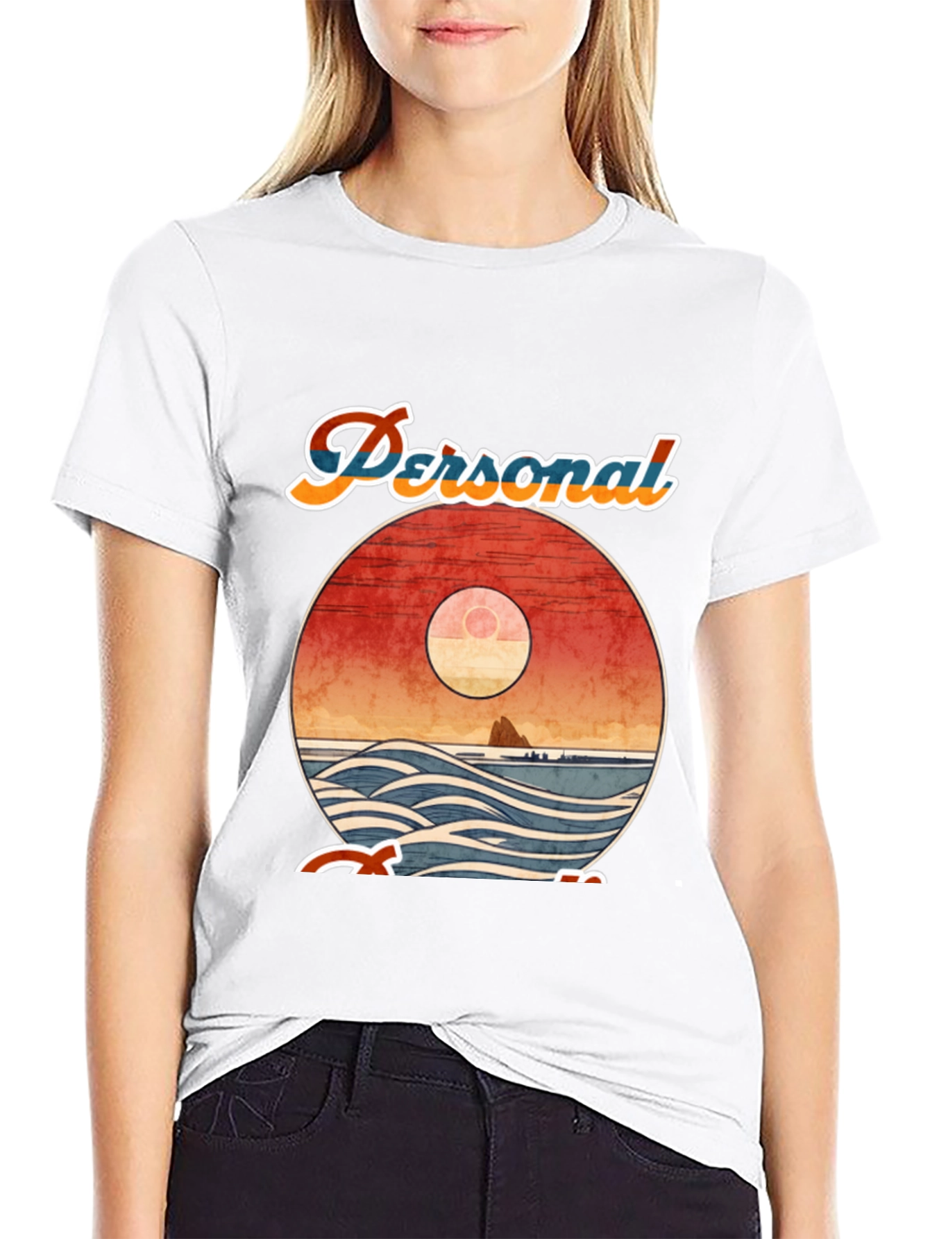 Retro Sunset Graphic Tee - Personal