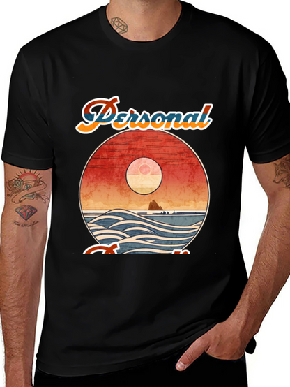 Retro Sunset Graphic Tee - Personal