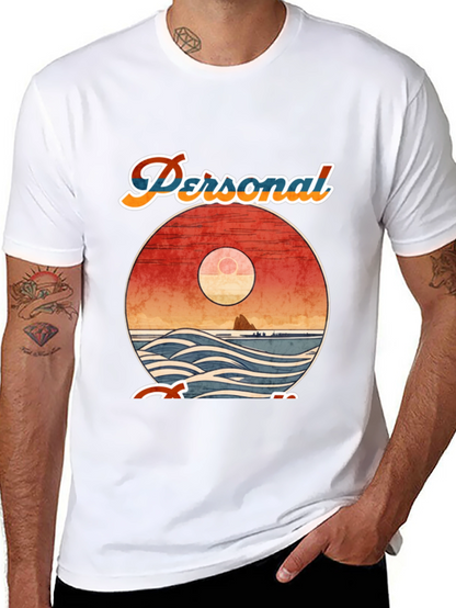 Retro Sunset Graphic Tee - Personal