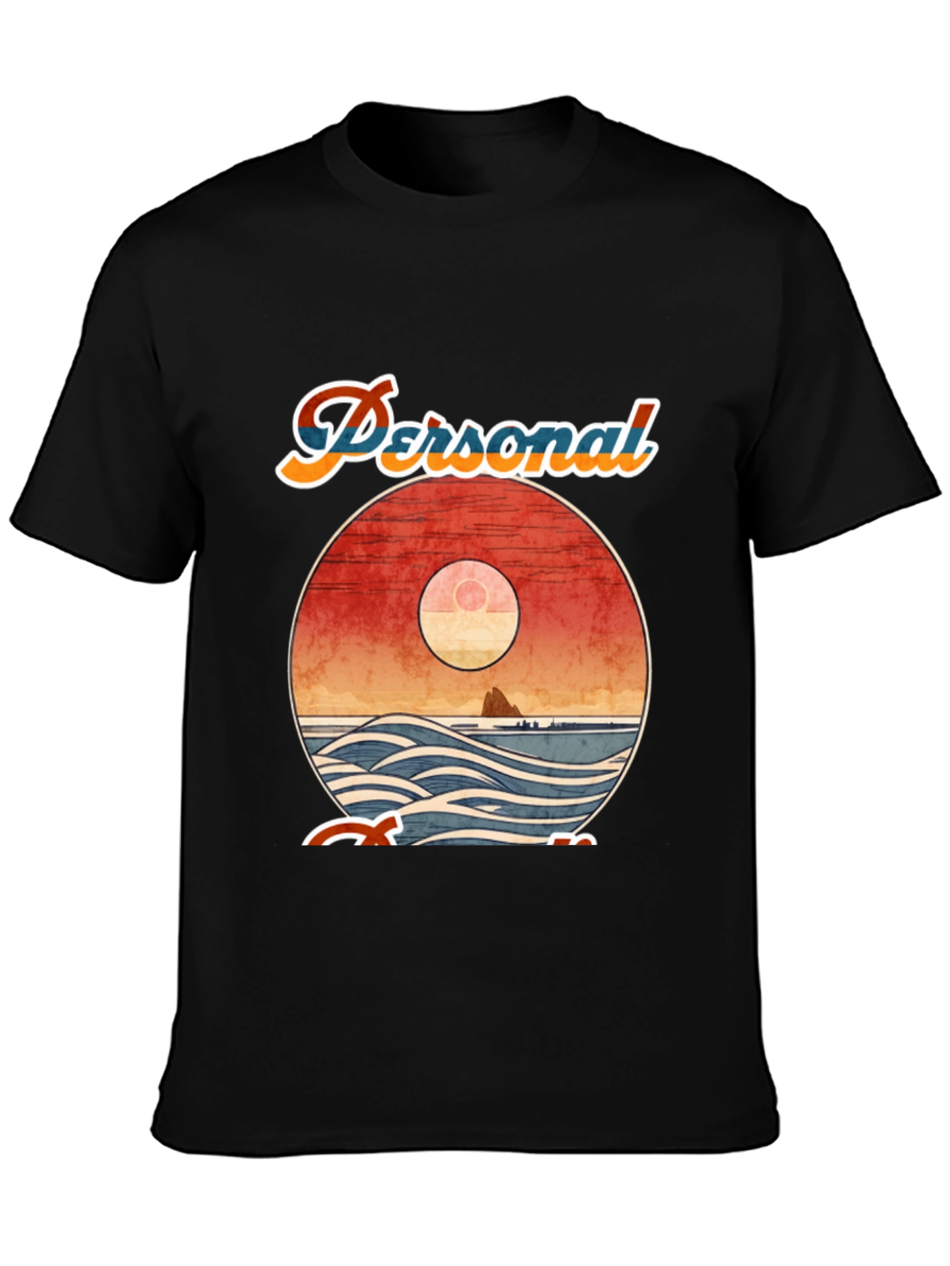 Retro Sunset Graphic Tee - Personal