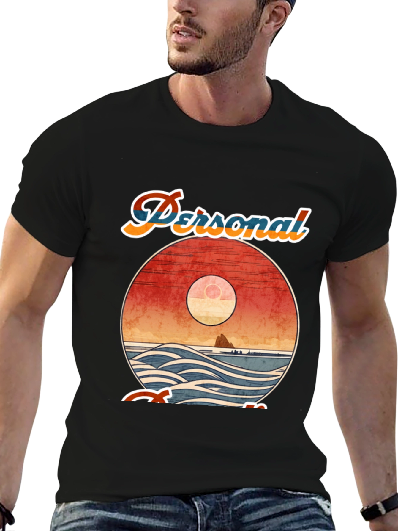 Retro Sunset Graphic Tee - Personal