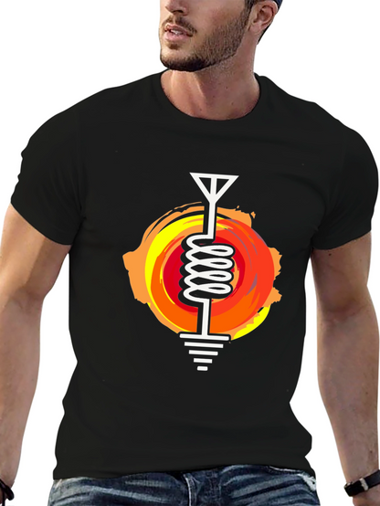 Antenna Coil Graphic Tee - Unique Design