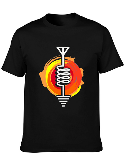 Antenna Coil Graphic Tee - Unique Design