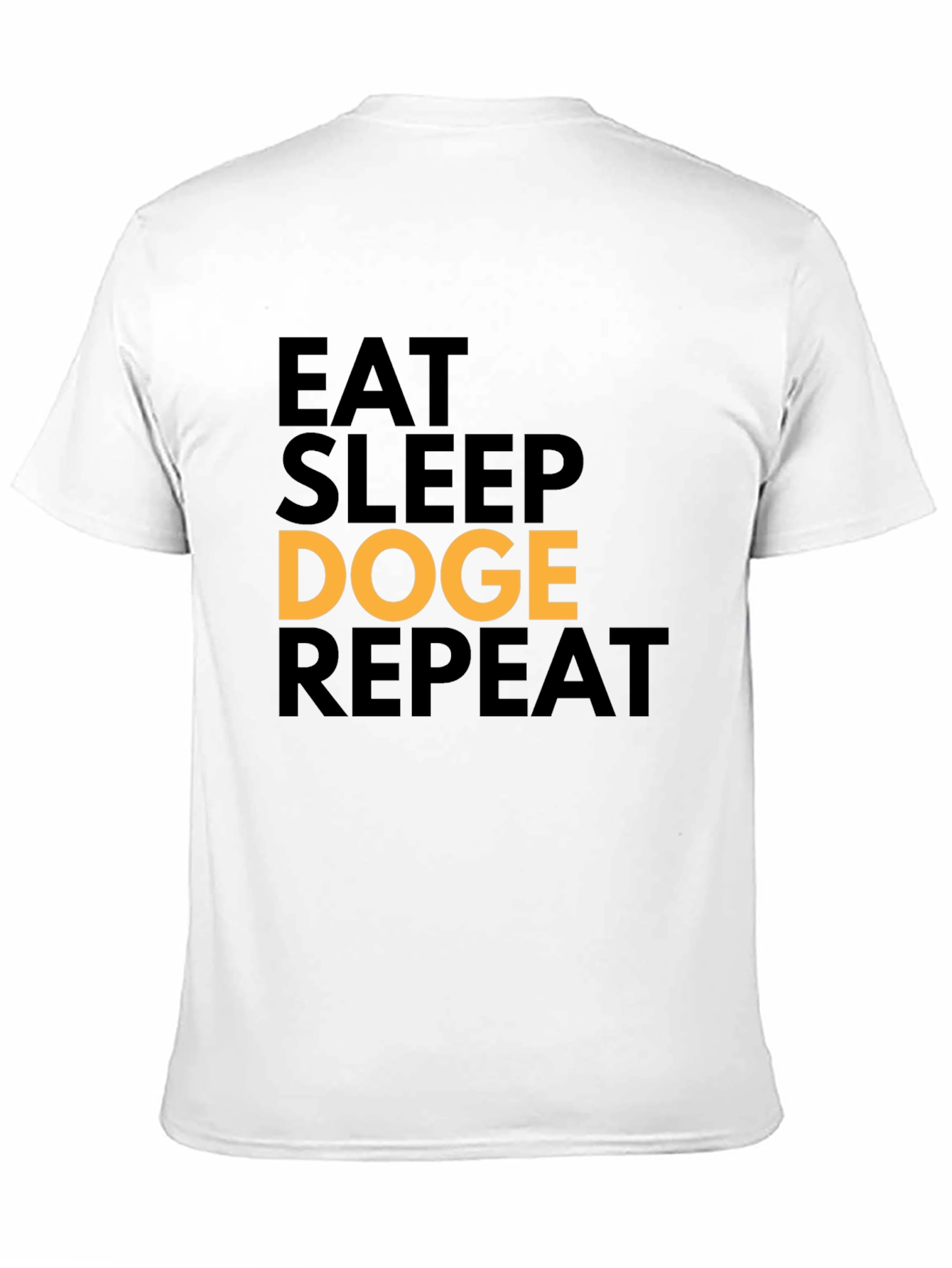 Eat Sleep Doge Repeat Black T-Shirt
