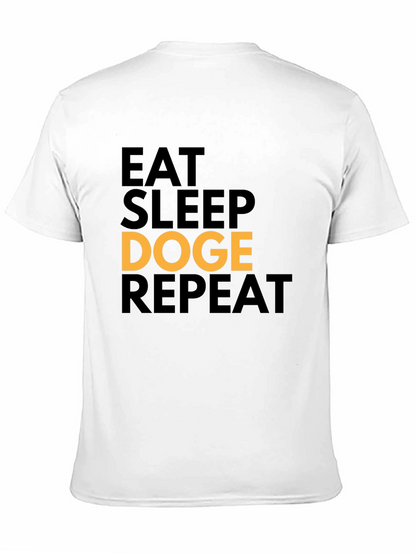 Eat Sleep Doge Repeat Black T-Shirt