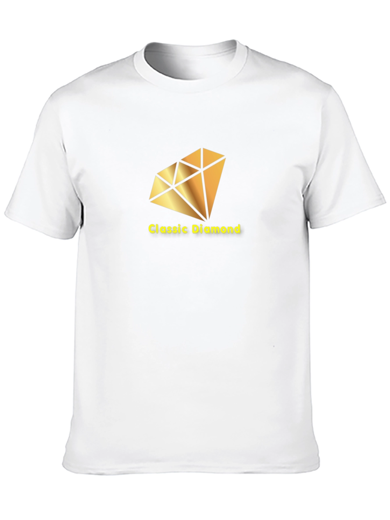 Classic Diamond Graphic Tee - Black Cotton T-Shirt
