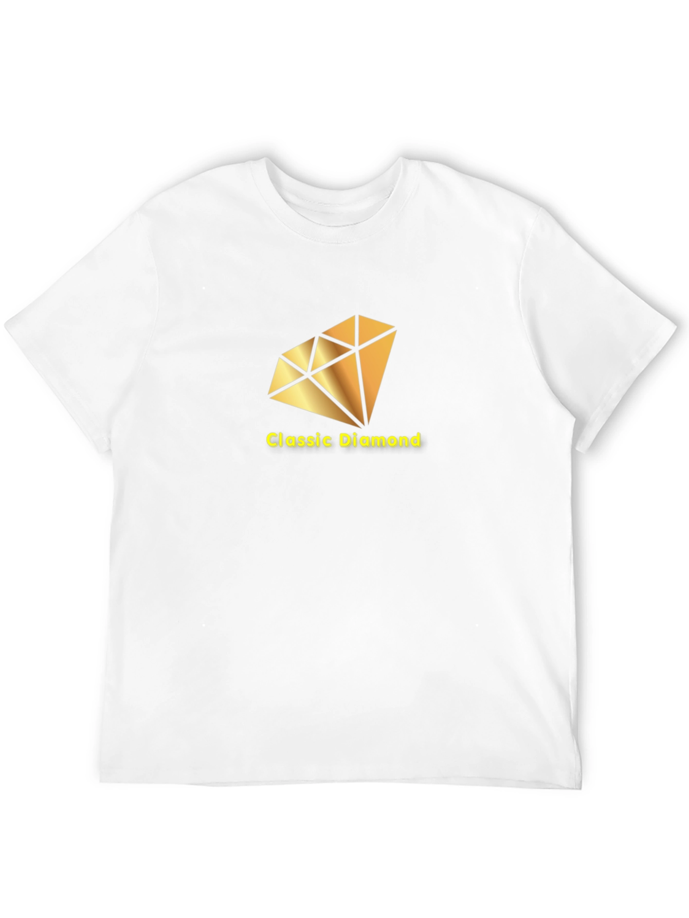 Classic Diamond Graphic Tee - Black Cotton T-Shirt
