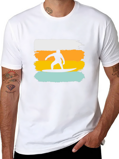 Surfer Silhouette Graphic T-Shirt