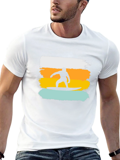 Surfer Silhouette Graphic T-Shirt