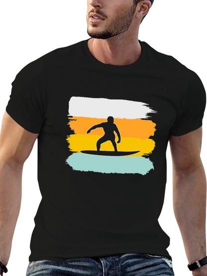 Surfer Silhouette Graphic T-Shirt