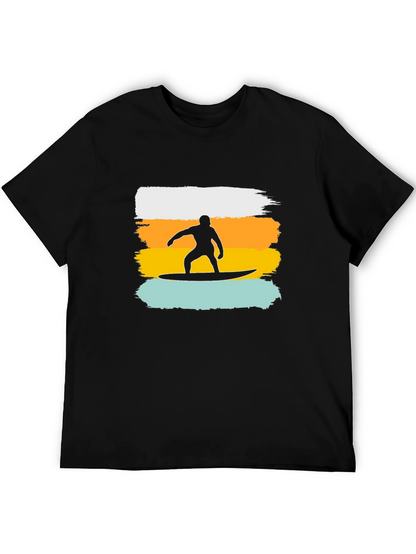 Surfer Silhouette Graphic T-Shirt