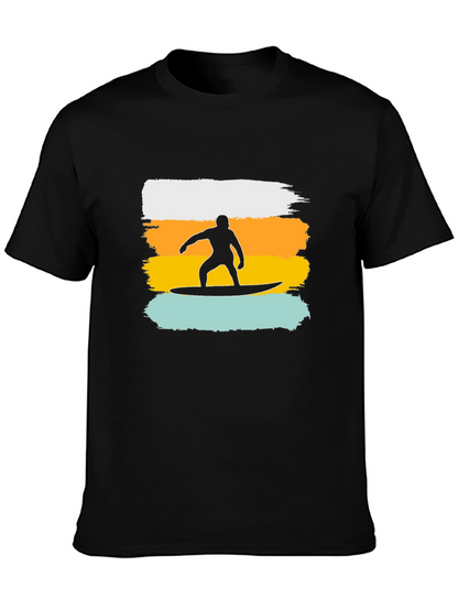Surfer Silhouette Graphic T-Shirt