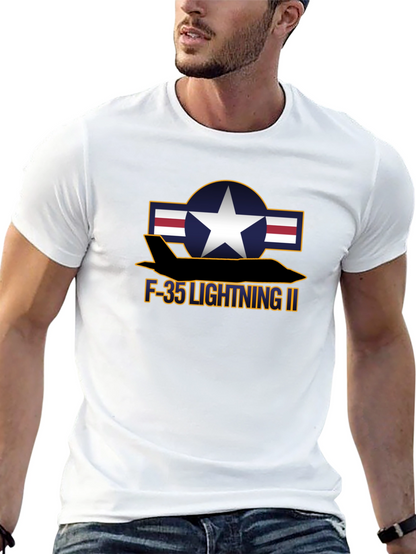 F-35 Lightning II Graphic Tee - Military Aircraft Shirt