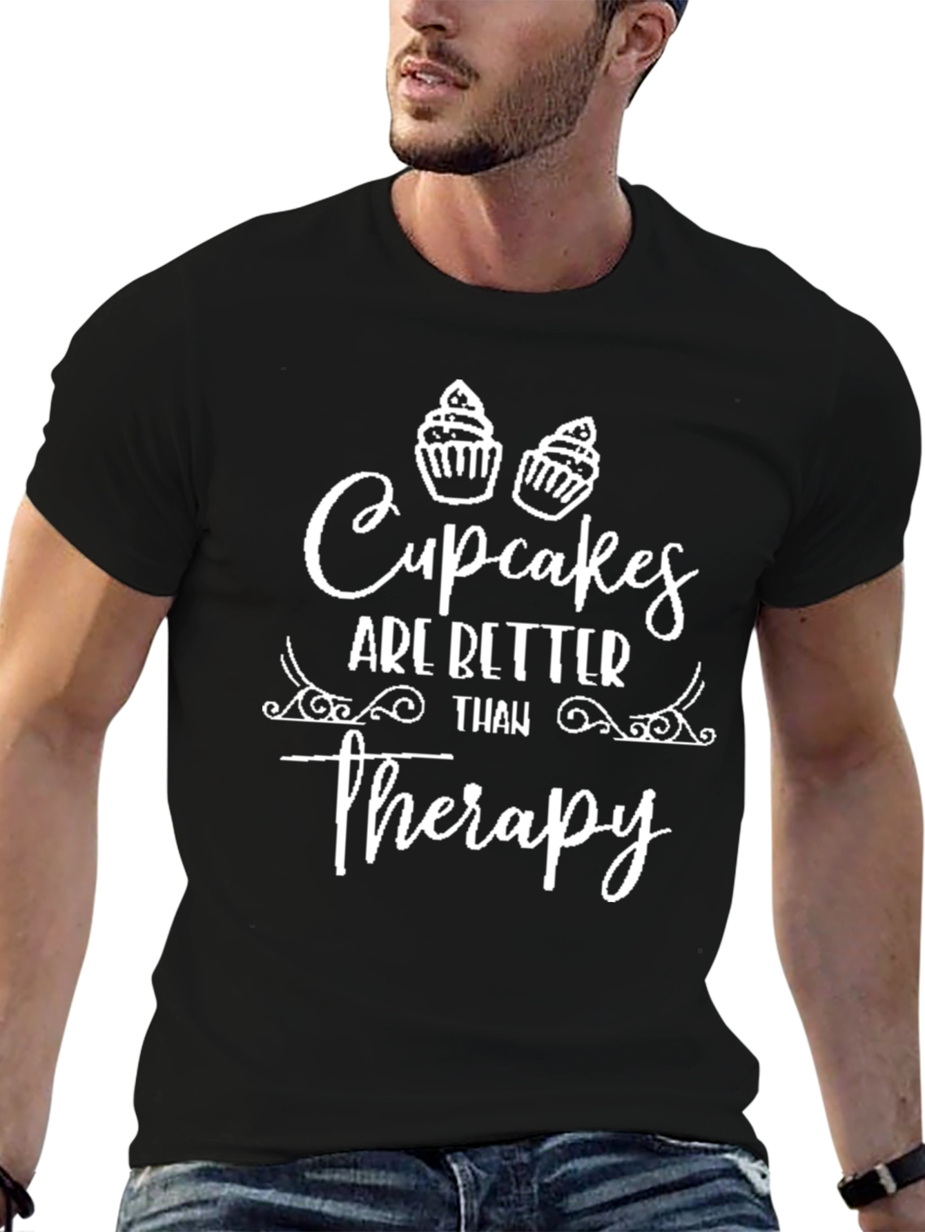 Cupcakes are Better Than Therapy Graphic T-Shirt