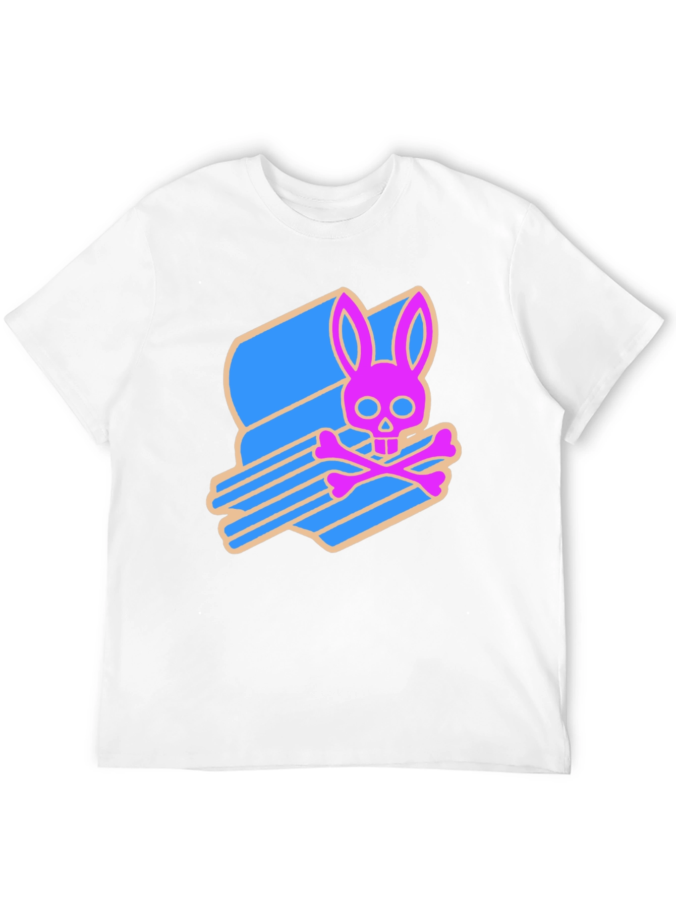Edgy Bunny Skull Tee - Cool & Unique