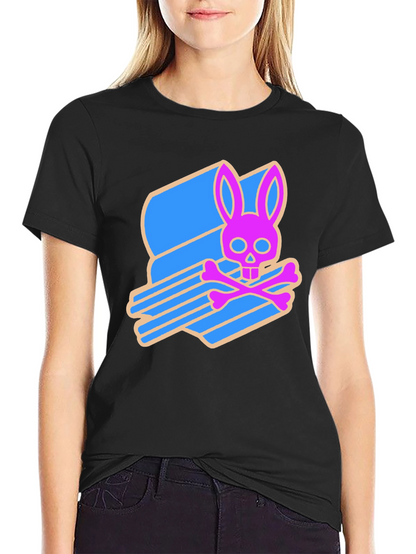 Edgy Bunny Skull Tee - Cool & Unique