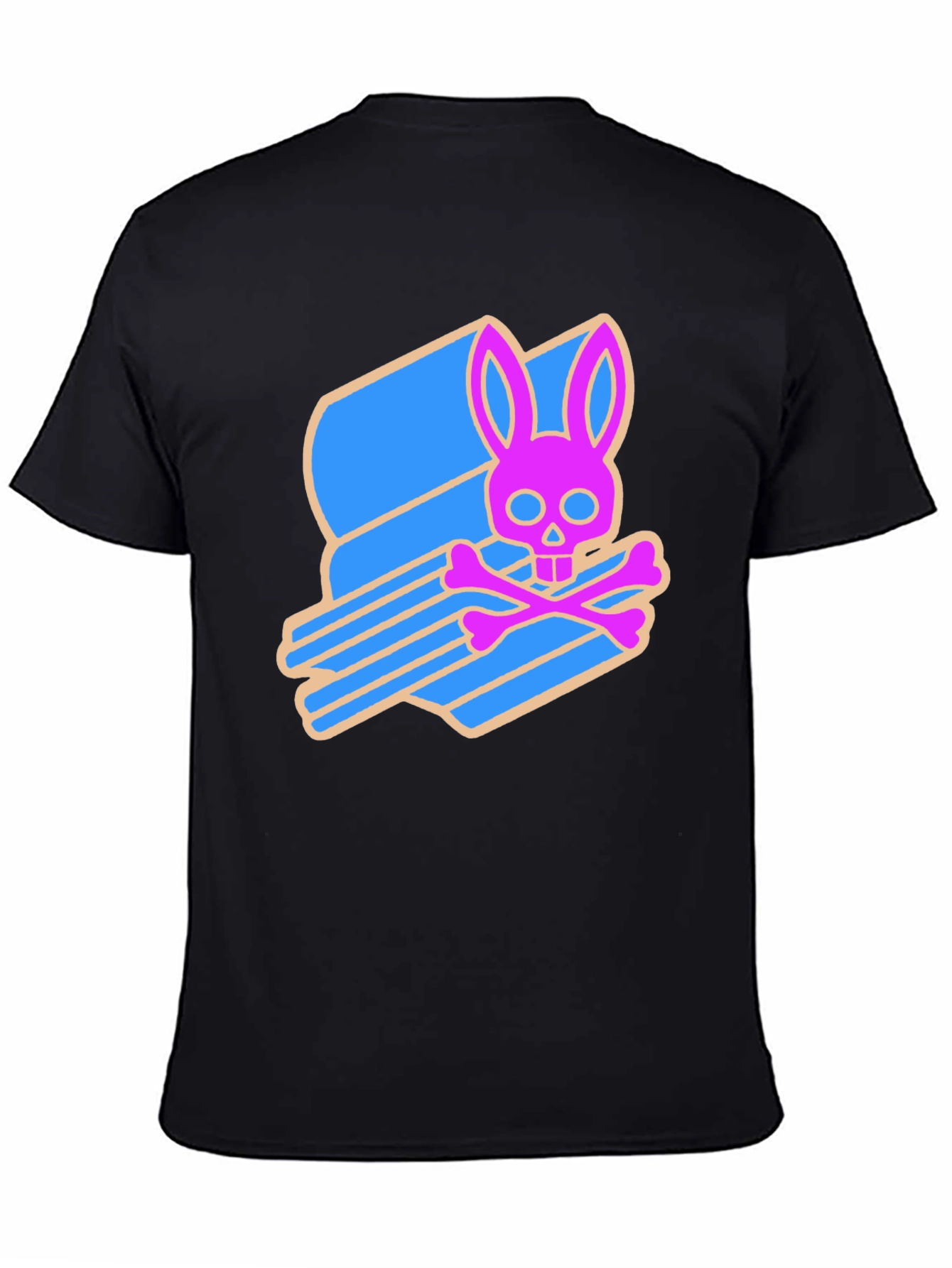 Edgy Bunny Skull Tee - Cool & Unique