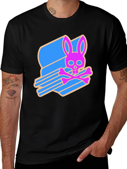 Edgy Bunny Skull Tee - Cool & Unique