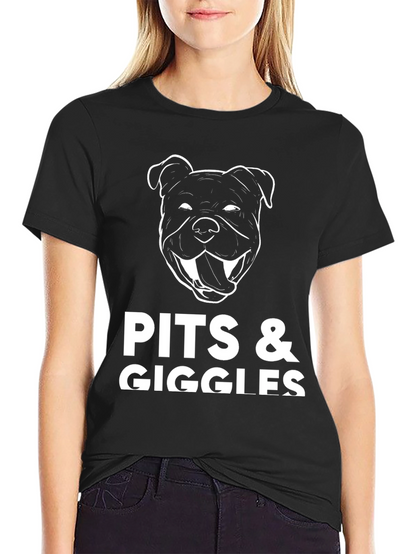 Pits & Giggles Graphic Tee - Black