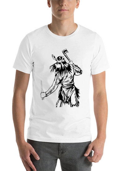 Native Warrior Graphic Tee - Black Cotton T-Shirt