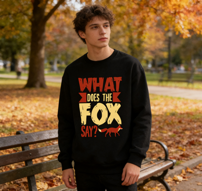 Funky Fox Phrase Graphic Pullover
