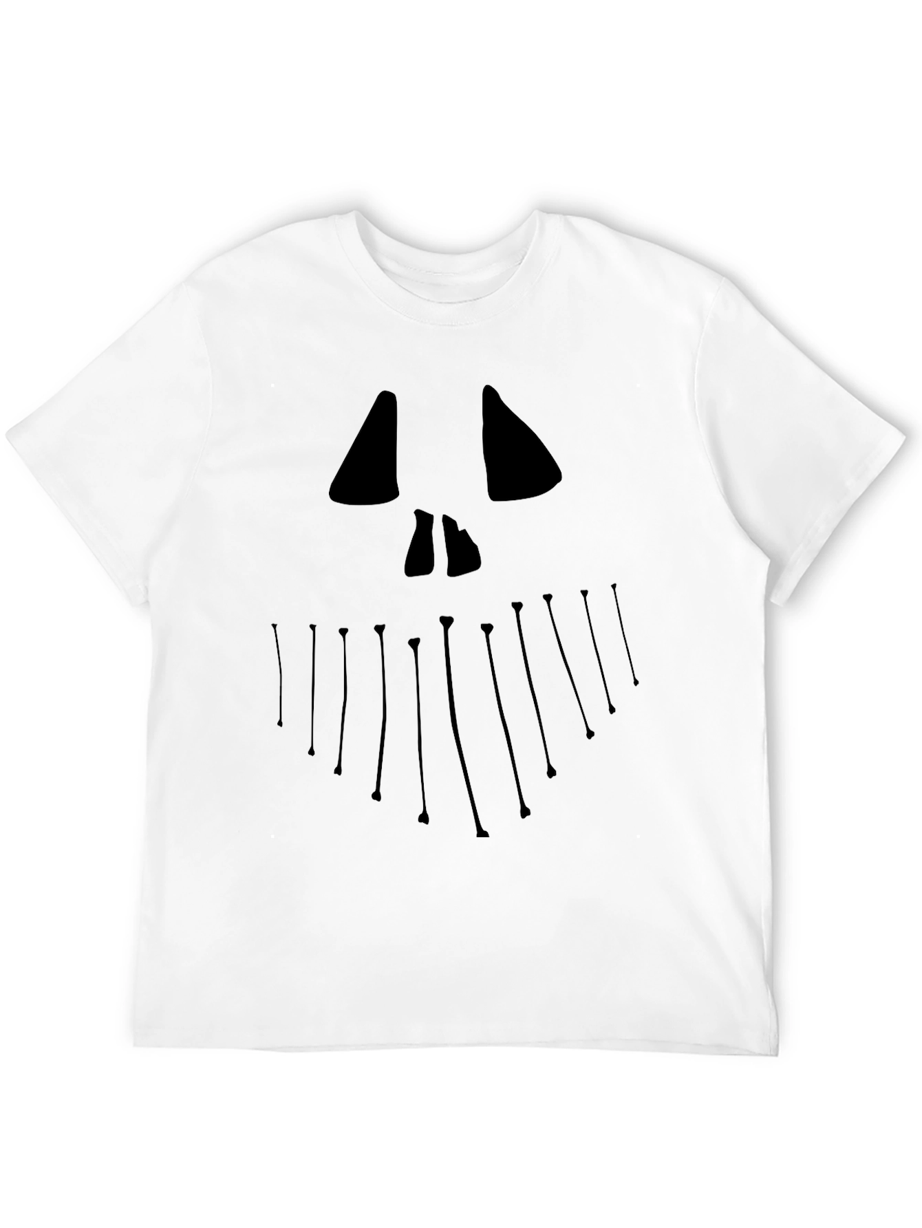 Spooky Face Graphic Tee - Halloween Style