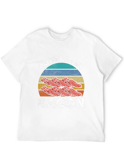 Powered By Bacon Graphic T-Shirt