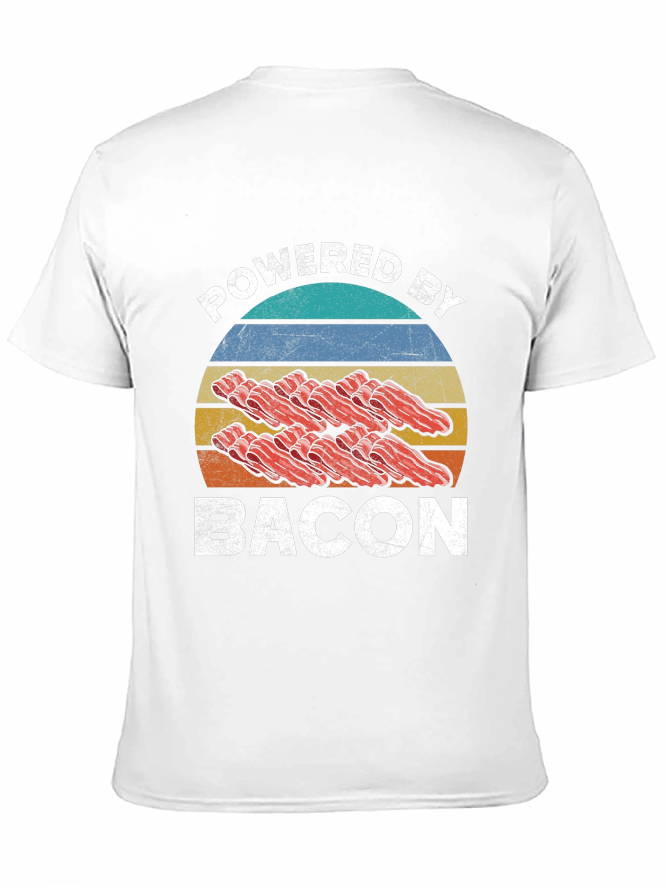 Powered By Bacon Graphic T-Shirt