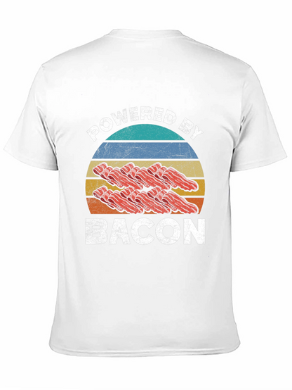 Powered By Bacon Graphic T-Shirt