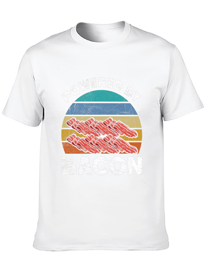 Powered By Bacon Graphic T-Shirt