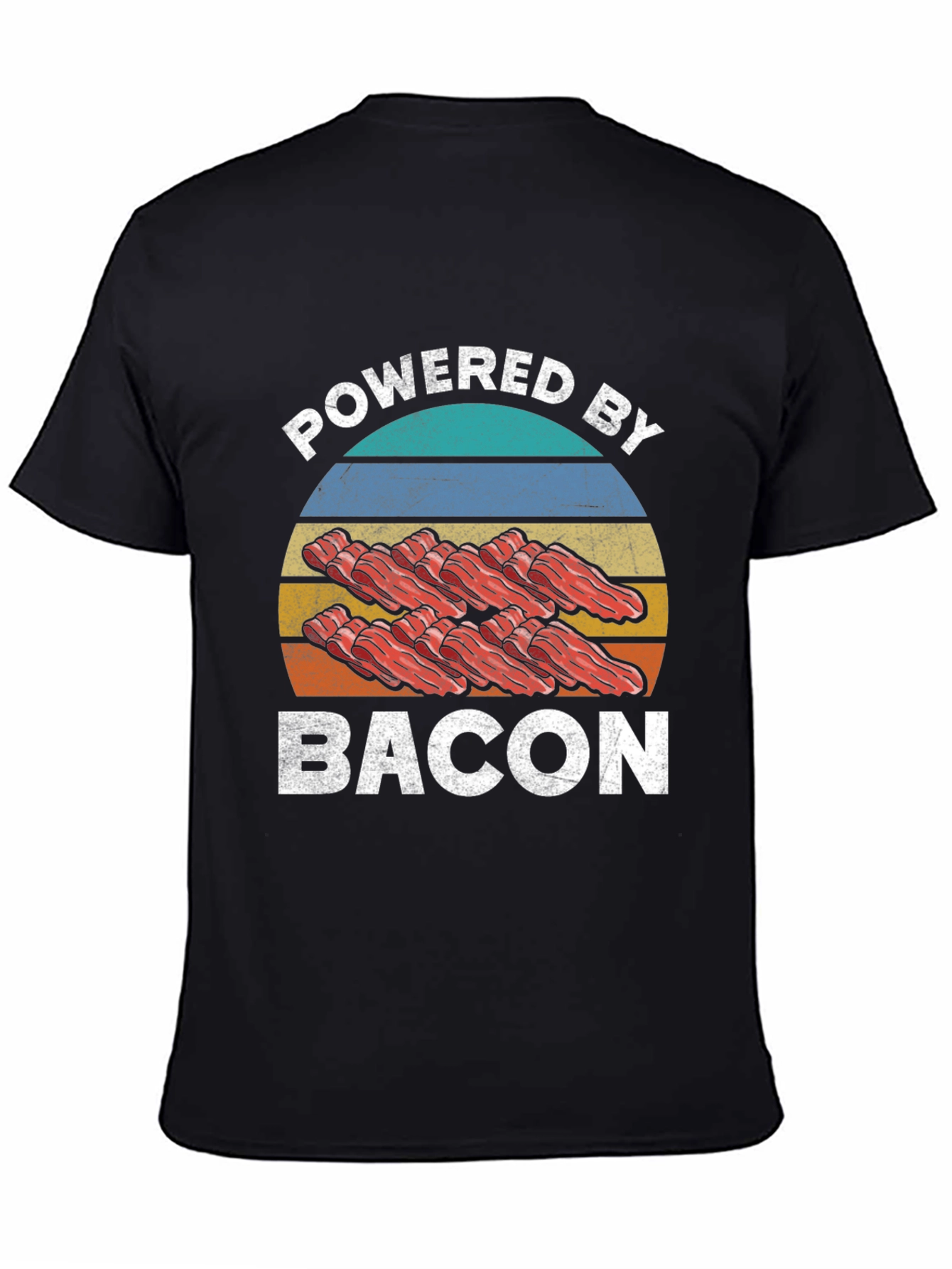 Powered By Bacon Graphic T-Shirt