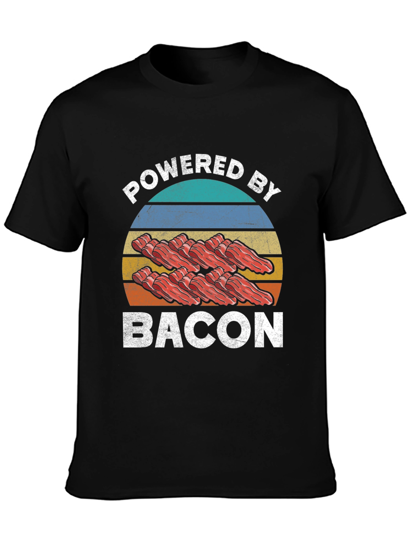 Powered By Bacon Graphic T-Shirt