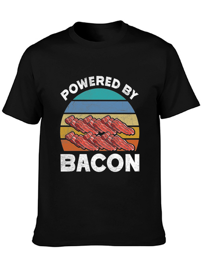 Powered By Bacon Graphic T-Shirt