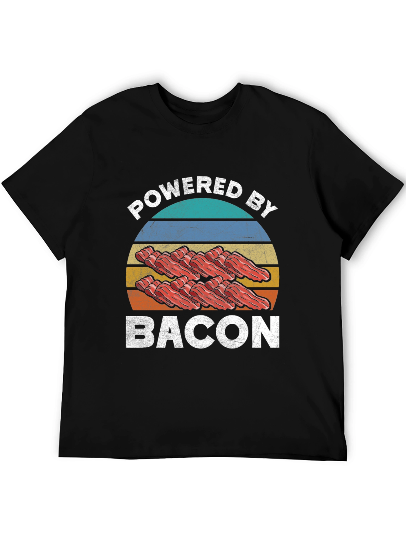 Powered By Bacon Graphic T-Shirt