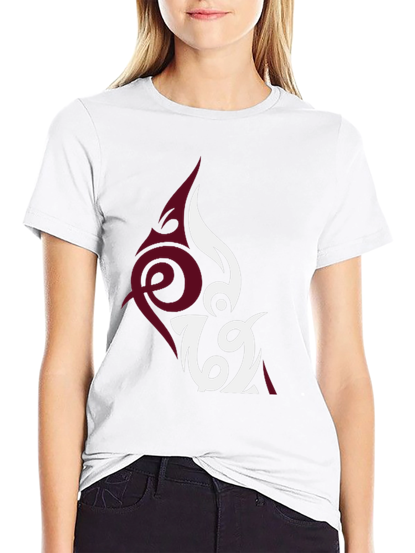 Unique Tattoo Inspired Graphic Tee - Black