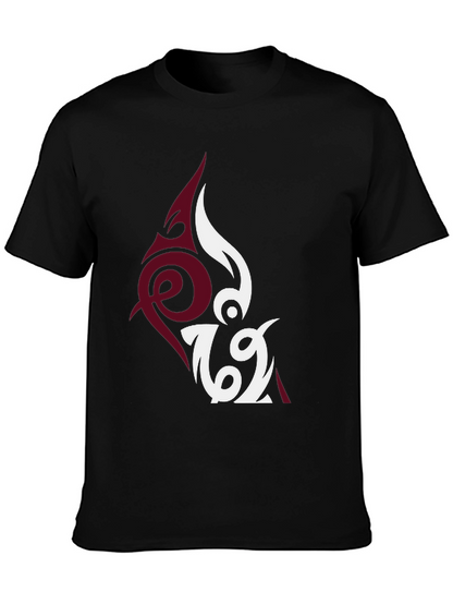 Unique Tattoo Inspired Graphic Tee - Black