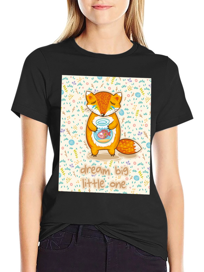 Dream Big Little One Fox Graphic Tee