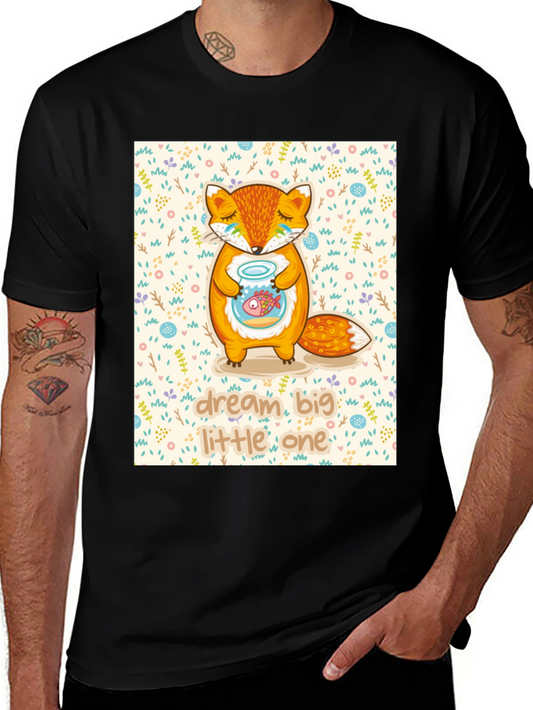Dream Big Little One Fox Graphic Tee