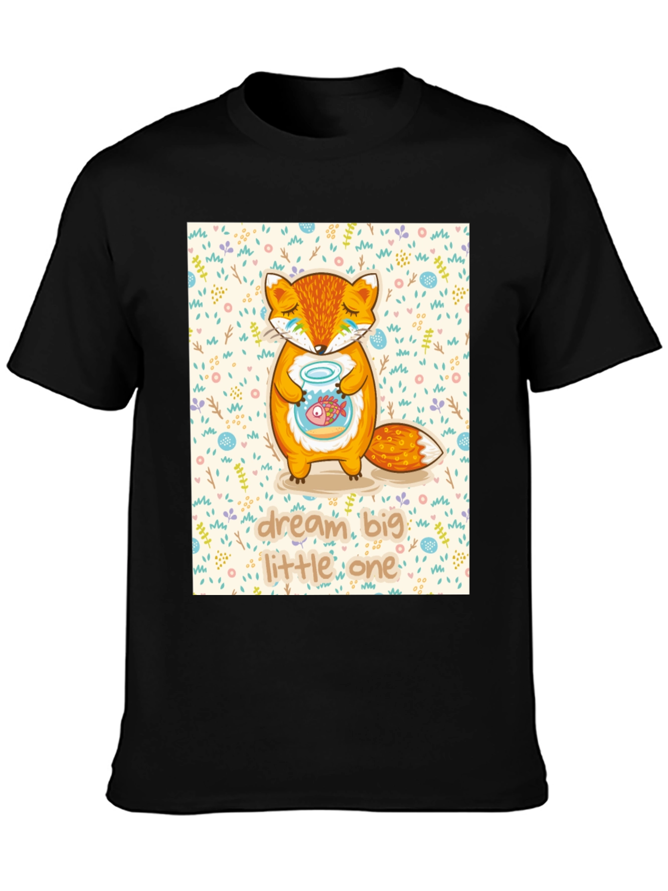 Dream Big Little One Fox Graphic Tee