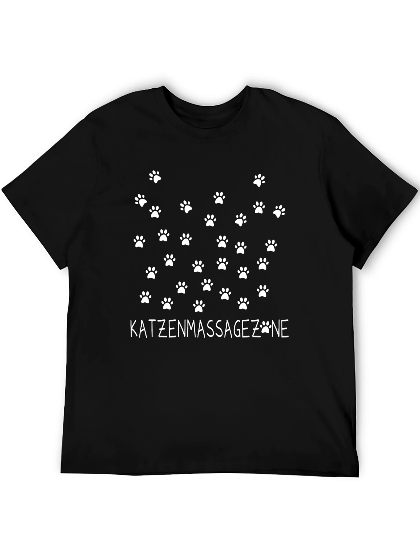 Katzenmassagezone Black Graphic T-Shirt