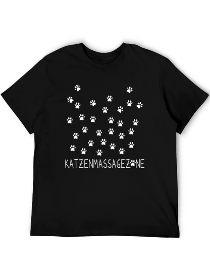 Katzenmassagezone Black Graphic T-Shirt