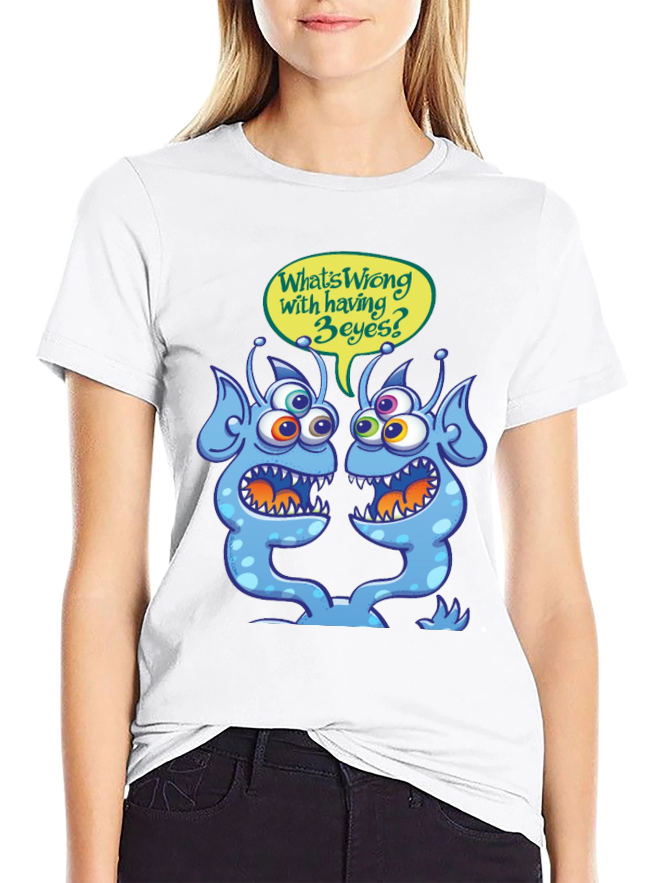 3-Eyed Alien T-Shirt - Funny Graphic Tee