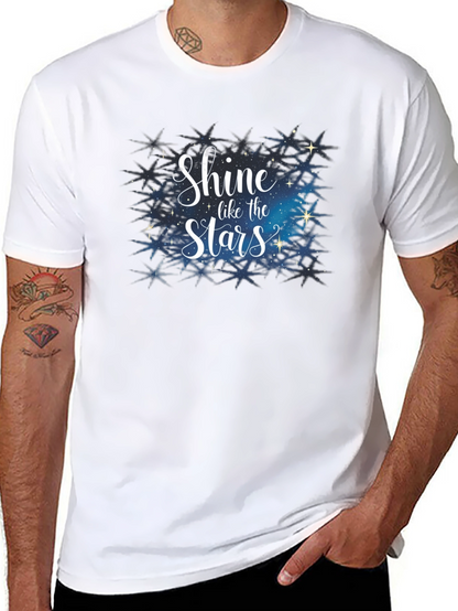 Shine Like the Stars Black Graphic Tee