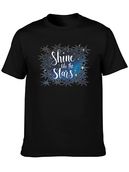 Shine Like the Stars Black Graphic Tee